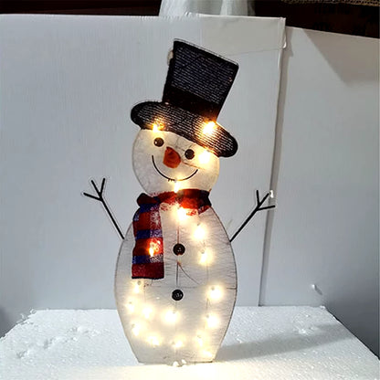 Snowman Christmas Inflatable Outdoor Decorations Santa Claus LED Light Outdoor Christmas Decoration for Home Garden New Year